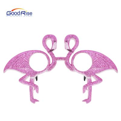 China Fashion Sunglasses Fast Delivery Glitter Flamingo Glass Halloween Party Creative Animal Swan Glasses Party Decoration 2021 for sale