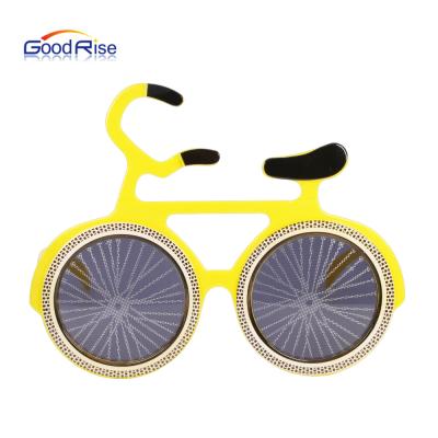 China Fashion Sunglasses 2021 Fast Delivery Promotion Cheap Sunglasses Bike Shape Part PC Frame Funny Sunglasses for sale