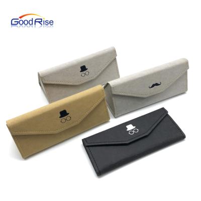 China High Quality Eco - Friendly Handmade Sunglass Sunglasses Packaging Boxes Glass Foldable Triangular Kraft Paper Boxes for sale