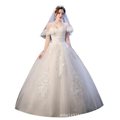 China New S626 Anti-wrinkle tube dream forest bridal top simple dream princess wedding dress for sale