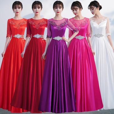 China Cheap Elegant Ball Gown Women Dresses New Anti-wrinkle Fashion High Quality Custom Made Wedding Dresses S252 2021 For Women Party Dresses for sale