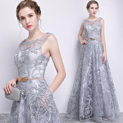 China New Fashion Anti-wrinkle S396A Long Length Bride Evening Dresses High Quality Elegant Veil Dress for sale