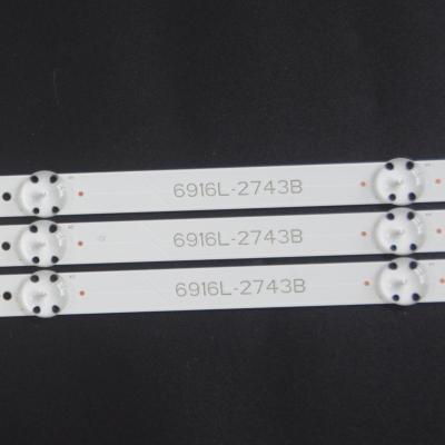 China LG HOME delivers new product 6916L -2743B for 43 INCH LED TV backlight strip for sale