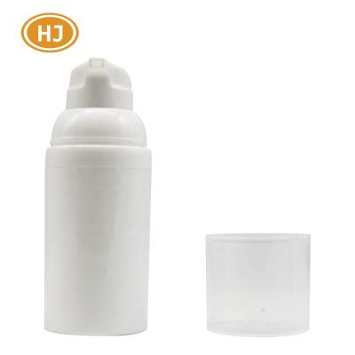 China BEAUTY PACKAGING Customized 30ml Refill Bottle Airless Cream Lotion White Color Airless Pump Bottle for sale