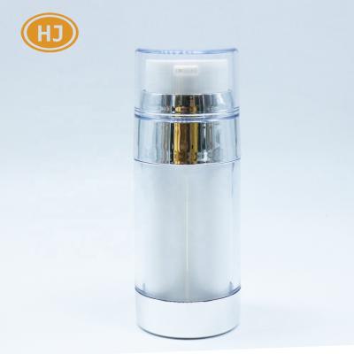 China Eco-friendly 2*20ml AS Double Chamber Plastic Airless Bottle For Cosmetic Use With Lotion Pump for sale