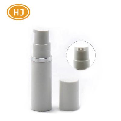 China 5ml 10ml Cosmetic White Airless Pump Bottle For Skin Care Use for sale