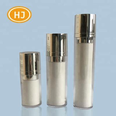 China White Plastic Packaging 30ml Airless Lotion Bottle Eco - Friendly for sale