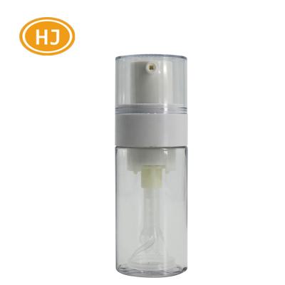 China Recycable Hot Selling 30g Empty Clear Talcum Powder Container Spray Bottle For Body Care for sale