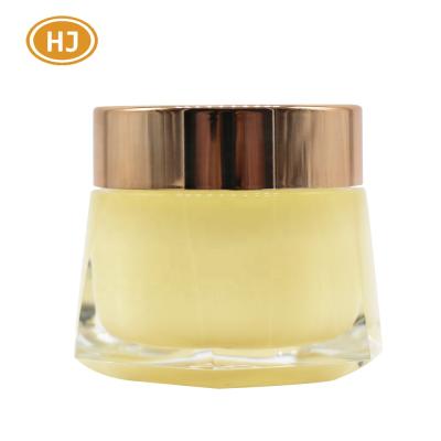 China Recyclable Wholesale Luxury Double Walled Hexagon Shape Cosmetic Cream Jars 50g for sale