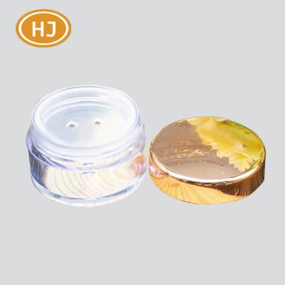 China Loose Empty Cosmetic Packaging 3g Mini Loose Powder Jar Container With Sieve for sale