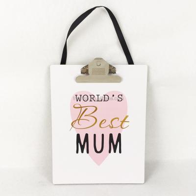 China China World's Best MOM Note Board With Ribbon for sale