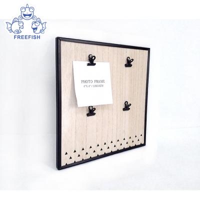 China Eco-Friendly Photo Display Wood Wall Picture Frame Collage Hanging Board for Hanging Prints, Holiday Cards, Artwork for sale