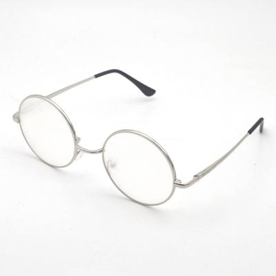 China Round Silver Metal Frame Diffraction 3D Glass Fireworks 3D Fireworks Clear Glasses for sale