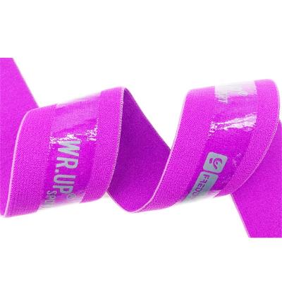 China 25MM Spandex Elastic Band Custom Printing Soft Nylon Elastic Non Slip Rubber Band Non Slip With Silicone for sale