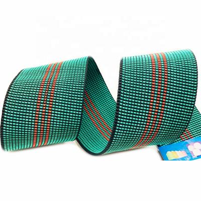 China Non Sofa Elastic Webbing For Furniture 50MM Slip Woven Nylon High Elastic Strength for sale