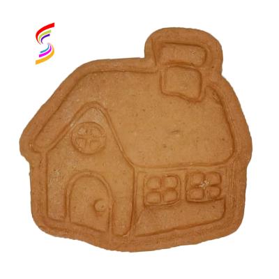 China Mini Cartoon Normal Baking Cookies in House Shape, Craft Cookies for Consumption for sale