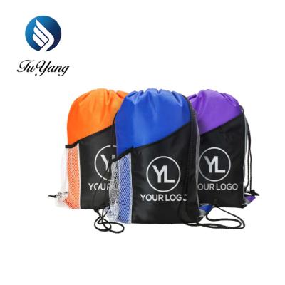 China Fashion promotion suction string sports bags, three-color drawstring sports package for sale