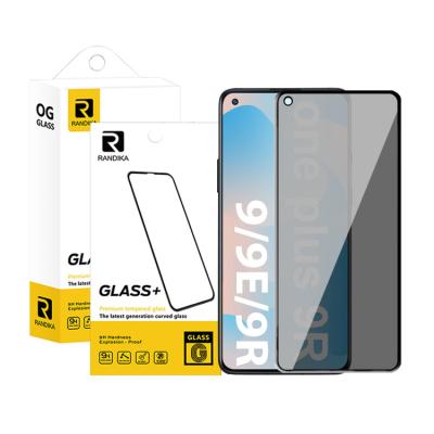 China Oneplus RANDIKA Mobile Focus Spy Privacy Tempered Glass Screen Protector for oneplus 9 9E 9R 8T 7 6 6T 5 5T one plus north north2 CE 5G for sale