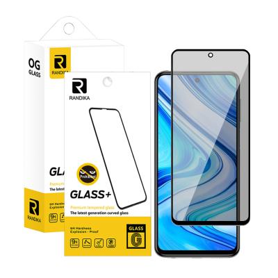 China Cell Phone 9H Anti Spy Shockproof For Note 9s 9 pro 10t lite poco x3 redmi mobile cell phone screen protector for sale