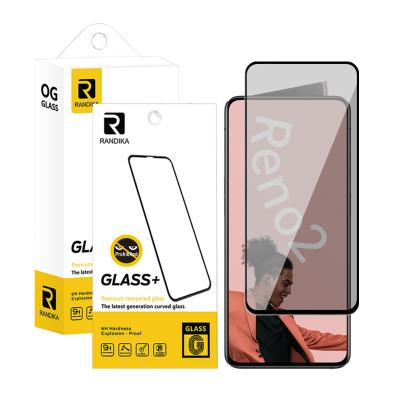 China Professional cell phone spy anti 0.33mm for oppo reno 2 anti-peep mobile screen protector glass sheet for sale