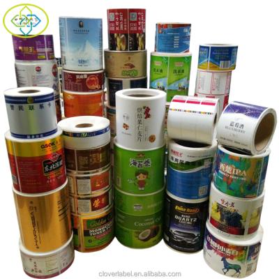 China Food Labels Glass Bottle Waterproof Colorful Printed Paper Sticker for sale