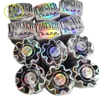 China Laser Holographic Sticker Custom Holographic Label Waterproof Printing Holographic Die Cut Sticker for sale