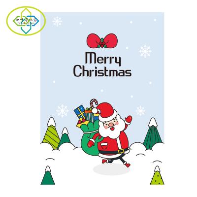 China Hot Sale Europe Christmas Customized Printing Logo Luxury Gift Birthday Greeting Christmas Card for sale