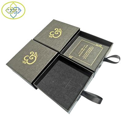 China Recyclable Custom Packaging Ring Necklace Jewelry Color Box Printing for sale