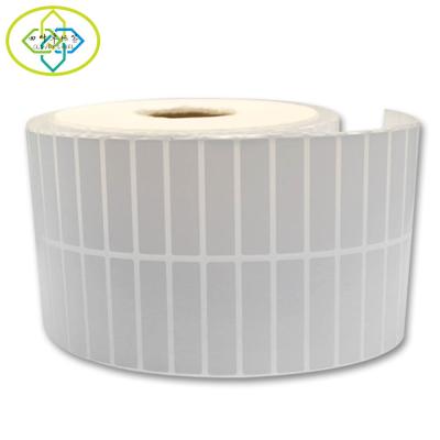 China Waster Based Barcode Glue Barcode Label Sticker Strong Roll 40x20 40x35 45x30mm For Shipping for sale