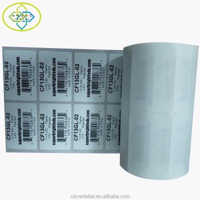 China Custom Barcode Sticker Printing Barcode Label Paper With Company Logo Design for sale