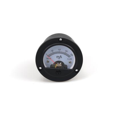 China DH-52 200mA Industrial Circular Analog Ammeter Industrial DC Panel Ampere Meter DC Ammeter for sale