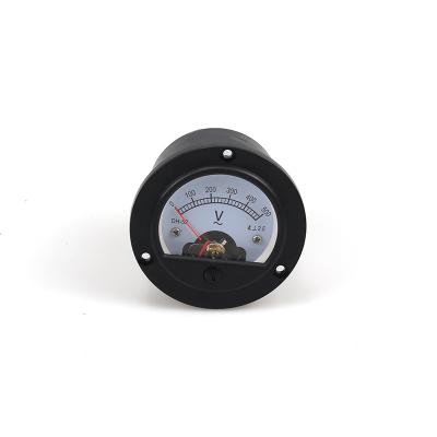 China Industrial Voltmeter DH-52 Series Analog Voltmeter 500V Gauge Circular Voltmeter DC Voltmeter for sale