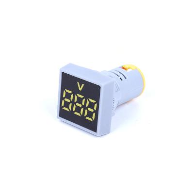 China China Supplier Quality Led Lights 22Mm Display Panel Indicator AC 20-500V Digital Square Frosted Voltmeter AD16-22FSV 01 for sale