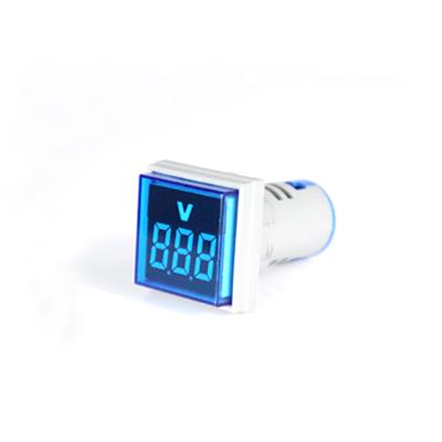 China Chinese Products Wholesale Led Lights 22Mm Cover Voltmeter AC 20-500V Digital Clear Signal Lamp AD16-22FSV 03 for sale