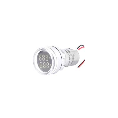 China High Quality Digital Multimeter 22mm Round Volt 0-100A 60-500V DC Ampere AD16-22DVA DC Digital Meter AD16-22DVA for sale