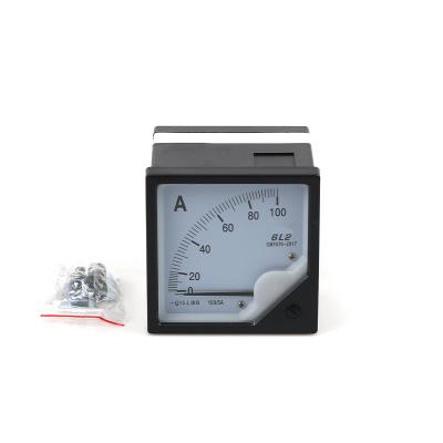 China China Made Analog Panel 80*80 Ampere Meter AC Voltmeter 100A 6L2 04 for sale