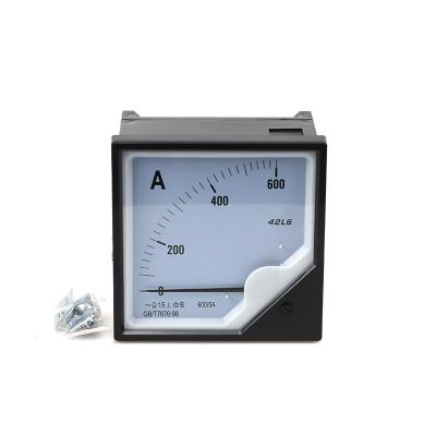 China China Factory Wholesale 120Mm Analog Panel Ammeter Voltmeter 600A Ac/Dc Amp Meter 42L6 02 for sale