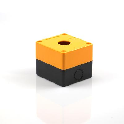 China IP65 Waterproof ABS 22mm Push Button Switch Box 1-6 Yellow Waterproof Anti-Corrosion Holes for sale