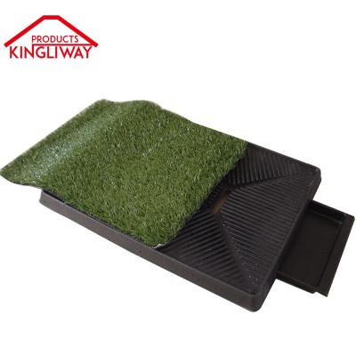 China Viable Synthetic Turf Grass With Organic Scent For Pet Dog Toilet Tray for sale