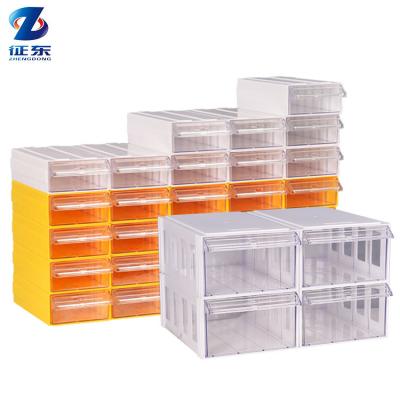 China Multi Plastic Drawer Box 60 Drawer Bin Shelf Bin Japan Style Storage Tool Box Plastic Storage Tool Box Stacks Box for sale