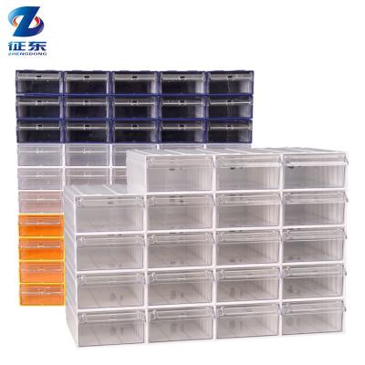 China Japan Style Clear Organize Storage Bins Shelf Plastic Box Toolbox Drawer Organizer Grain Storage Bins For Sale for sale