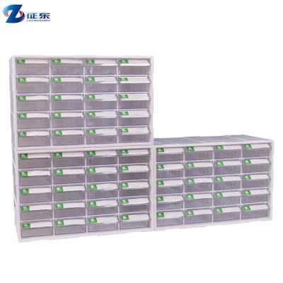 China Modern Cheap Small Sprae Parts Organizer Electronic Component Storage Clear Plastic Drawer Cabinet for sale