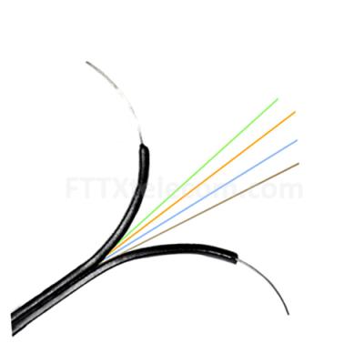 China In Duct Or Aerial Fiber Drop Cable G652d G657a Lszh GJXH Fiber Optic Cable Ftth Drop Cable Optical Outdoor Wire Drop Ftth Cable for sale