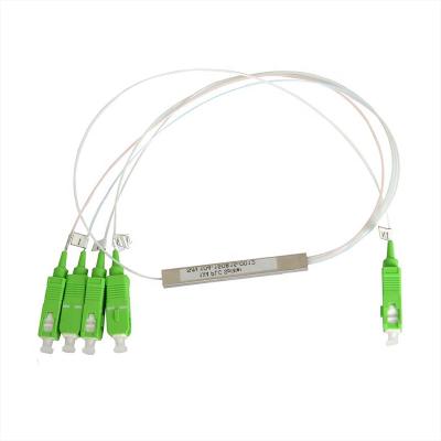 China Wholesale Splitter Optical 1x2 1x8 1x16, 4 Way Mini 1x4 Fiber Splitter SC APC Micro Fiber PLC Miscellaneous Fiber Equipment PLC Optical Splitter for sale