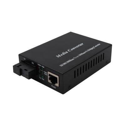 China Fiber Optic Switch Mini Bridging Media Converter Gigabit Ethernet Network Ethernet Netlink rj45 fiber optic transmission 1port for sale