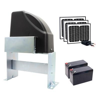 China Modern Heavy Duty Electric Sliding Motor DC 180W 600KGS Electric Solar Battery Power Automatic Gate Opener for sale