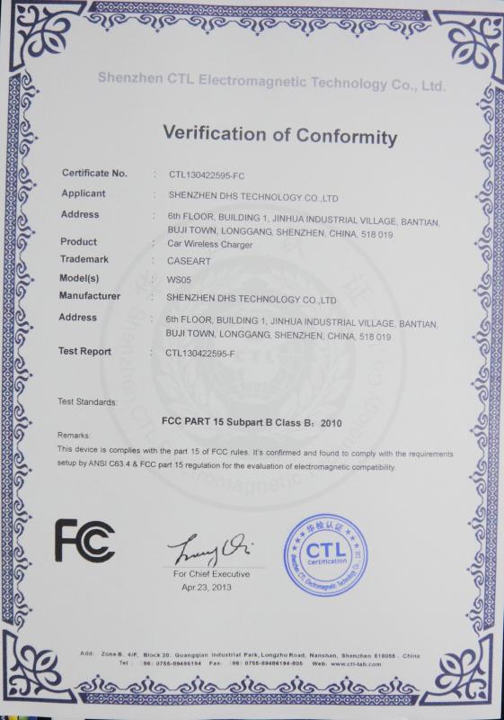 FCC - Shenzhen DHS Technology Co., Ltd.