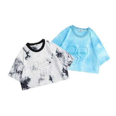 China Custom Women Anti-Pilling Ladies Tops Wholesale Cotton T-Shirt With Pattern Sportswear for sale