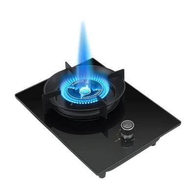 China Commercial Gas Stoves Chain Household Stoves Single Tempered Glass Tabletop Gas Stoves for sale