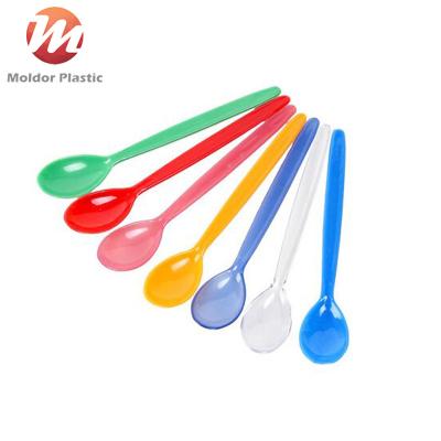 China Factorycustom pp products colorful disposable plastic shovel shape ice cream spoon for sale good quality plastic for sale